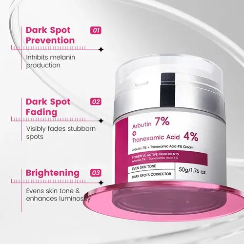 Crema Facial De Ácido Tranexámico Para Manchas Oscuras 50 G