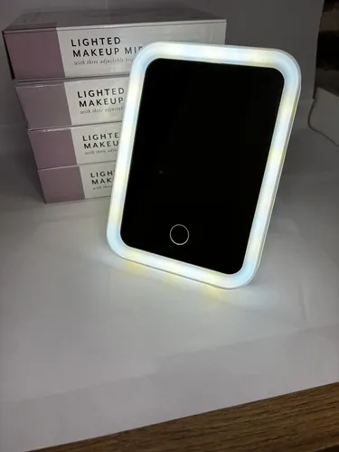 Espejo Con Led Maquillaje Usb-c Recargable Ldv