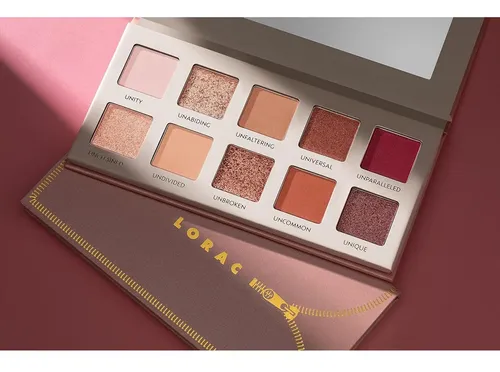 Paleta De Sombras Lorac Unzipped Mate Y Glitter 10 Tonos