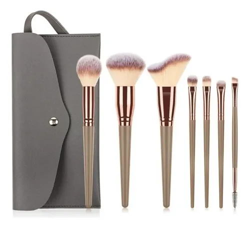Set 7 Brochas De Maquillaje Colección Completa Para Belleza