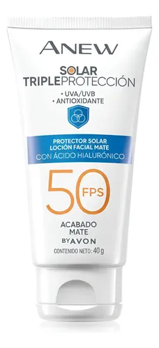 Protector Solar Anew Fps50 Acabado Mate 40g A Hialuronico