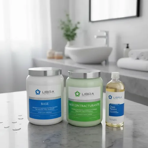 Kit Libra Crema Base 1kg+ Descontracturante 1kg+ Oleo Neutro