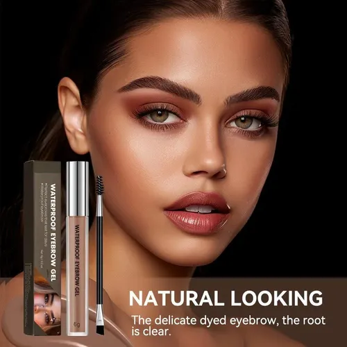 Gel Para Cejas Impermeable Sokgo 0.2 Oz Castaña