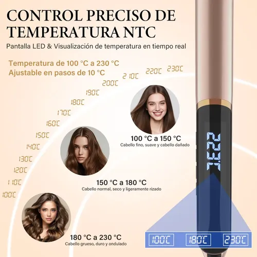 Yhk Yoawes Plancha De Cerámica 2 En 1 Profesional