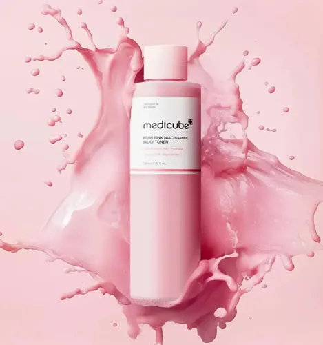 Tónico Lechoso De Niacinamida Rosa Medicube Pdrn 250 Ml