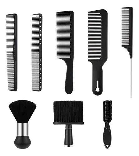 8pzs Cepillo Limpieza De Cabello Para Barbero Peine Barbería