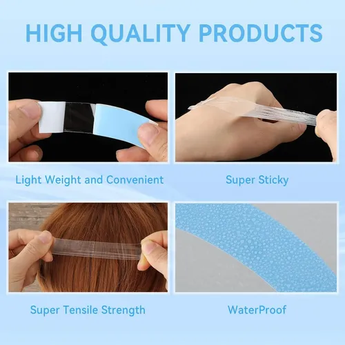 Cinta Para Pelucas 60 Uds Eiohlnd Blue Doble Cara