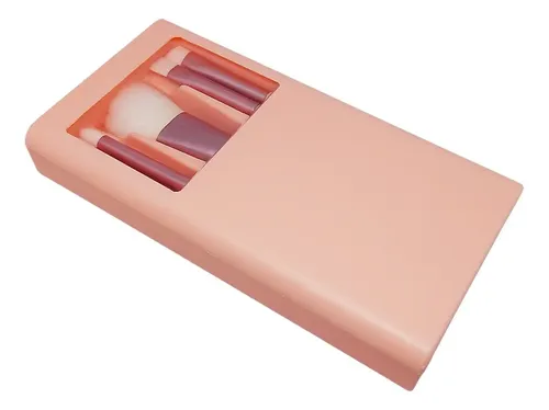 Set 8 Piezas Mini Pinceles Brochas Maquillaje Rosa Beauty Chick