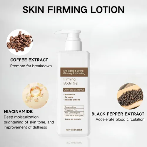 Gel Corporal Reafirmante Silken – Loción Con Cafeína Y