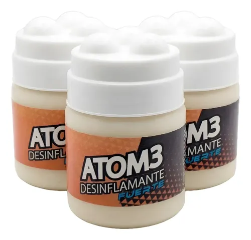 X3 Crema Corporal 190ml Atom3+ Tapa Masajeador 190ml