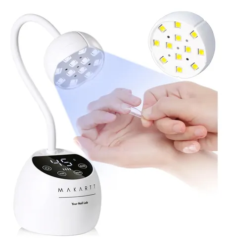 Lámpara Uv Led Para Uñas Gel Blanca Con Sensor Y Usb