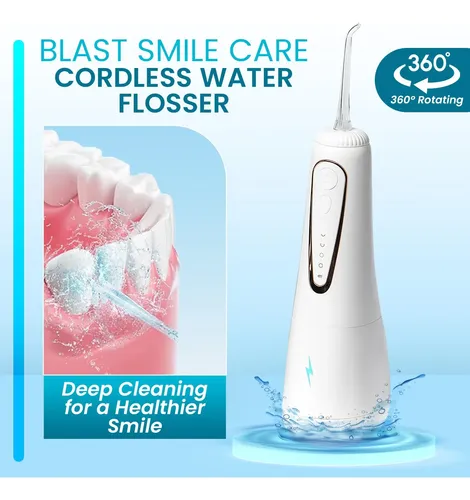 Hilo Dental Eléctrico Inalámbrico Para Brackets – Cargador U Blanco