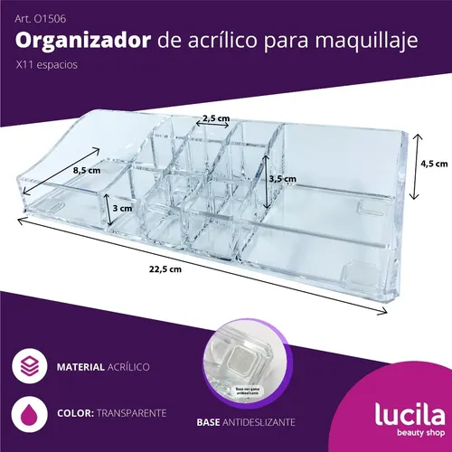 Organizador De Acrílico Para Maquillaje Cosméticos O1094
