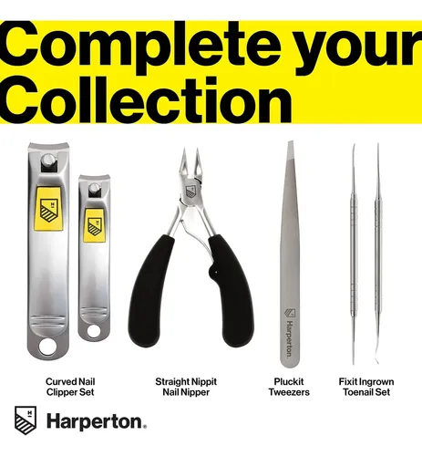 Juego De Cortaúñas Harperton De Acero Inoxidable, Paquete De