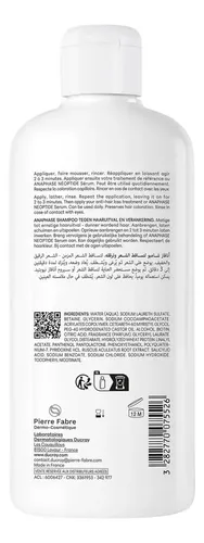 Shampoo Ducray Anaphase Anaphase+ Crescimento Saudável en botella de 400mL de 400g por 1 unidad de 400mL de 400g