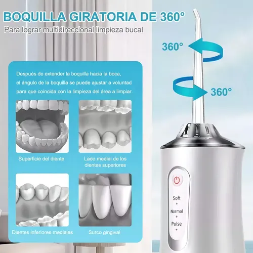 Nairrigador Bucal Dental Dientes Usb Recargable Portatil