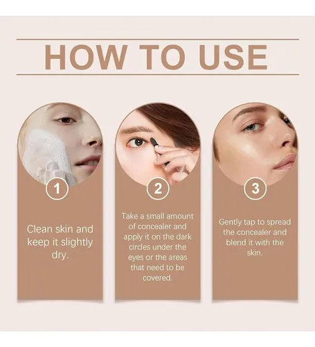 Corrector De Ojeras Cc Biboyan Piel Clara 5.6cm Hidratante