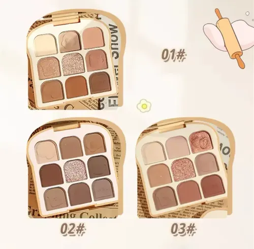 Toast Paleta X9 Sombras De Ojos Mate Y C/ Brillos Color 01