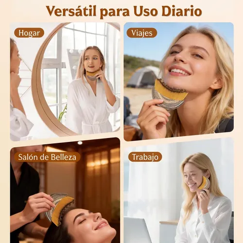 Z7t| 2pcs Cepillo Facial De Contorno Linfático, Lymphatic