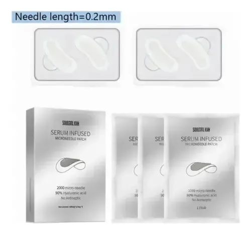 Parches Para Ojeras De Microagujas Con Acido Hialurónico