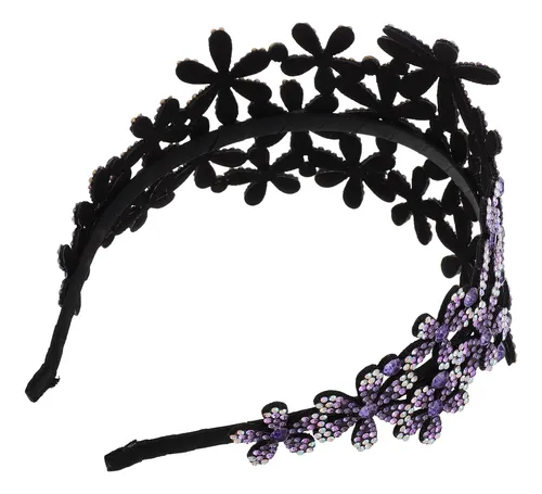 Accesorios De Moda Diadema Ancha Con Diamantes Imitación