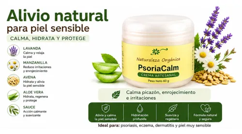 Crema Natural Psoriacalm Calmante Psoriasis Pielsensible 60g