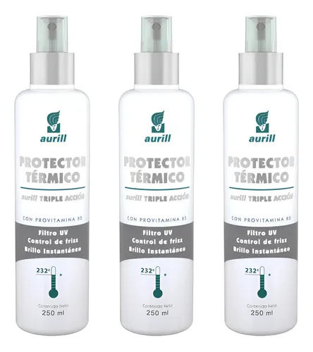 Aurill Protector Térmico Capilar Triple Accion 250ml X3