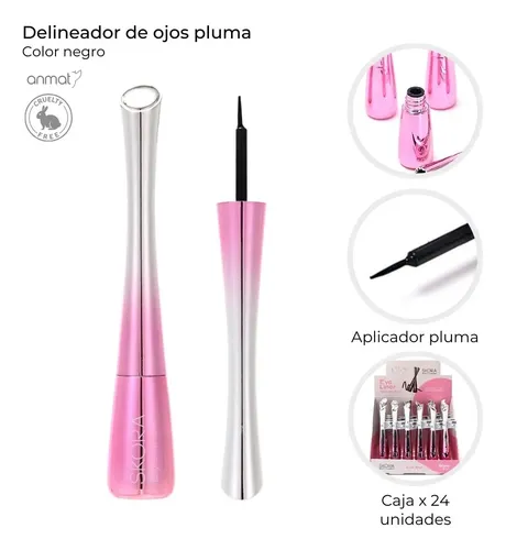 Delineador De Ojos Pluma Skora Glow Vibes Líquido