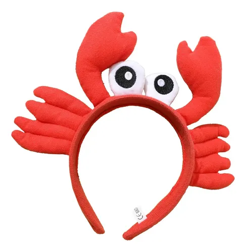 Aro De Peluche For El Pelo: Sombrero Con Forma De Cangrejo,
