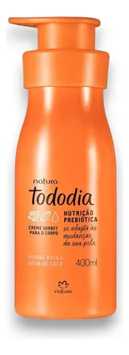 Crema Hidratante Mango Rosa Agua Coco Tododia Natura 400ml