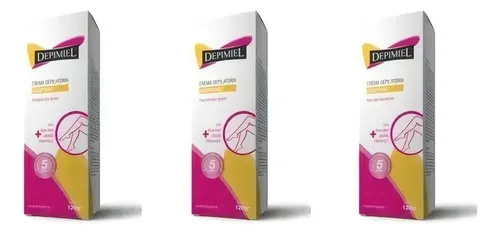 Crema Depilatoria Para Cuerpo Clásica Depimiel X 120 G X 3 U