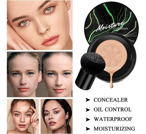 2 Pcs Cojín De Aire Con Cabeza De Hongo Cc Cream Nature Para