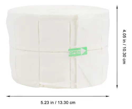 1 Rollo De 500 Toallitas De Algodón Para Uñas, Gel Y Esmalte