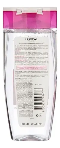 Agua Micelar L’oreal Dermo Expertise 200ml
