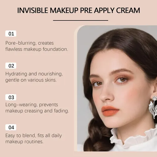 2 Paquete, Crema Prebase Invisible Maquillaje,poros Faciales