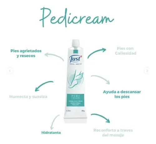 2 Cremas Herbal Para Pies Resecos Pedicream 25g C/u Just