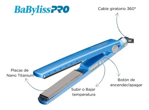 Babyliss Pro Plancha De Pelo 4091 Wet Digital Bivoltaje