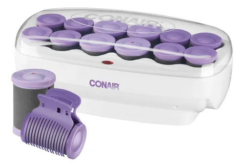 Rulos Calientes Conair Cerámica Flocked 12 Rodillos Jumbos Gris