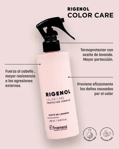 Protector Térmico Rigenol Color Care Lavanda 250ml Framesi