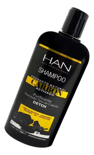 Shampoo Han Carbon Activado Purificante Detox S/sal X 500 Ml