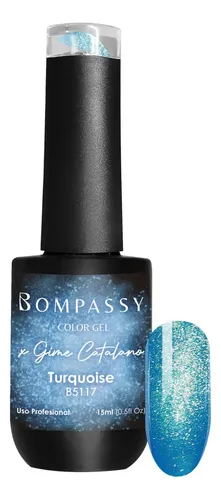 Esmalte Semi Bompassy 15ml Crystal Cat Eye X Gime Catalano Color Turquoise