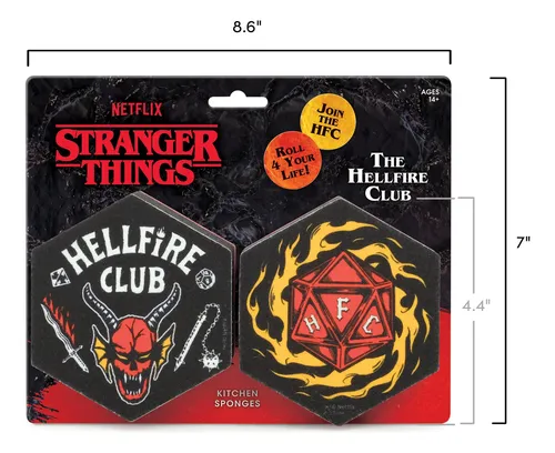 Esponjas Auténticas Fred Stranger Things Hellfire Club X2