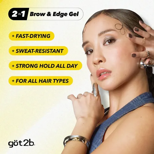 Gel Para Cejas Got2b Glued Edge Control Transparente 16ml