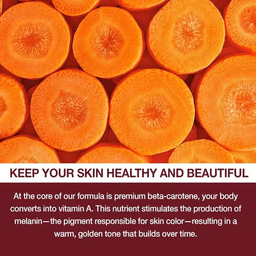 Gomitas Bronceadas Auranic 60 Unidades Con Beta Caroteno