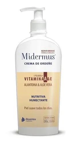 Midermus Crema De Ordeñe Y Vitamina A Dosificador X 250g
