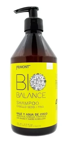 Primont Bio Balance Shampoo Vegano Pelo Seco Y Fino X 500ml