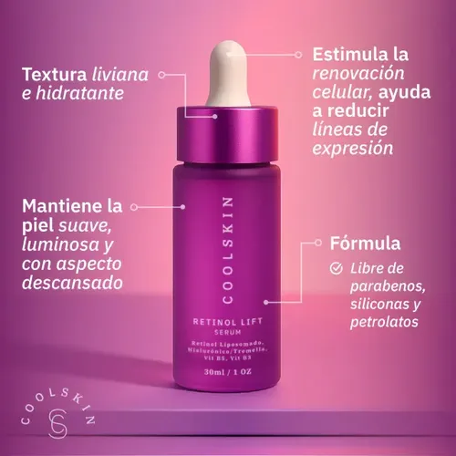 Sérum De Retinol Antiarrugas Antiage Facial Noche Coolskin
