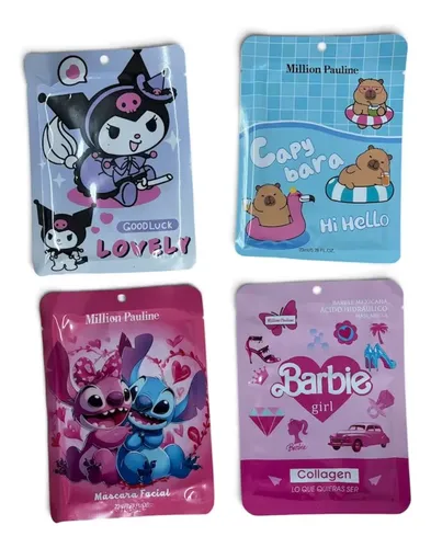 Pack X10 Mascarillas Faciales Souvenir Spa Sorpresa Infantil