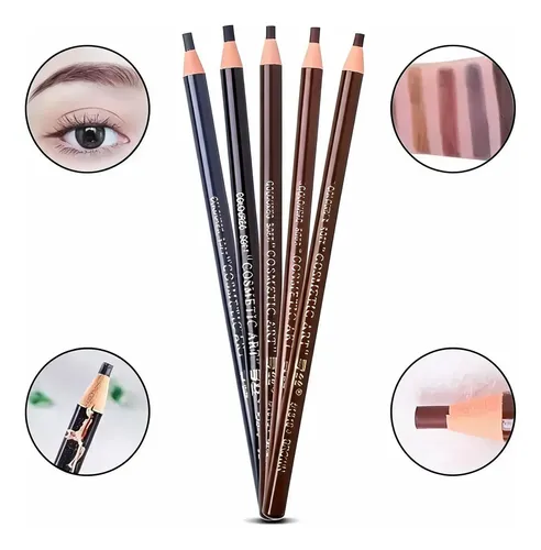 Lápiz Delineador De Cejas Dermografo Microblanding 3 Tonos
