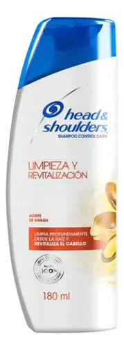 Shampoo Head & Shoulders Limpieza y Revitalización Control Caspa 180 ml